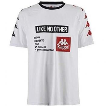 Kappa Bastil Authentic Camiseta, Hombre, Blanco, S