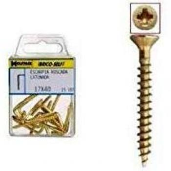 Tornillo Cabeza Plana Pozidriv Bicromatado 4,5x50 mm. 9 unidades
