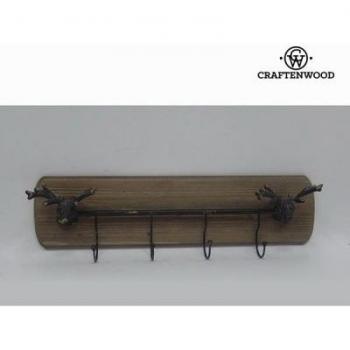 Craften Wood - Percha 4 pomos madera y metal by Craftenwood - bb_S0103460