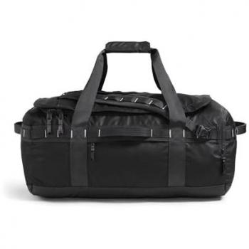 Bolsa de deporte unisex The North Face Base Camp Voyager Duffel 62L, color negro puro, capacidad de 62 litros, fabricada en lona resistente, diseño unisex, tamaño único