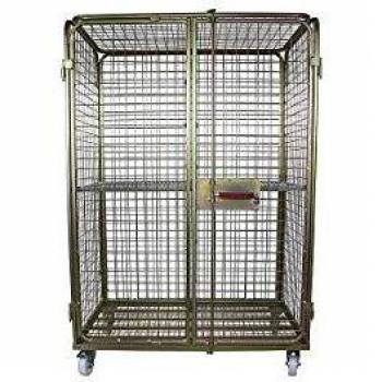 Carro de Acero SAFE, Cerrable, Color Dorado