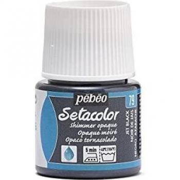 Pintura para tela Setacolor Opaque 45ml Negro Jais Brillante
