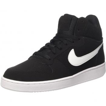 Nike Court Borough Mid, Zapatillas de Baloncesto para Hombre, Negro