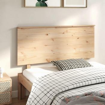 Cabecero de cama madera maciza de pino 139x6x82,5 cm Marrón