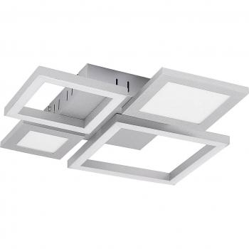 Lámpara de techo LED Narumi de Lucande CCT, 38 cm, blanca, moderna, hecha de metal, para salón y comedor, con 1 llama
