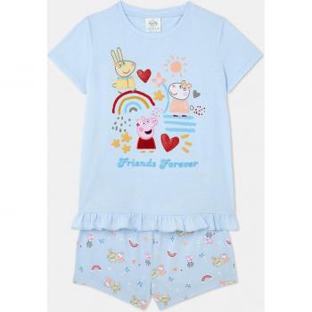 Pijama corto de niña con estampado de Peppa Pig - Cotton Juice