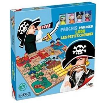 Cayro - Parchis Madera Piratas 28X28 con Fichas 150-840