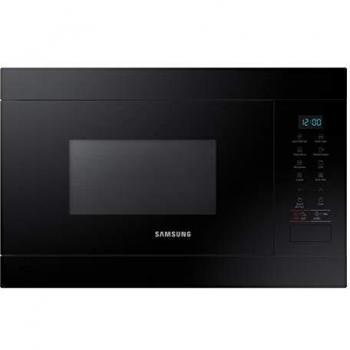 SAMSUNG MG22M8054AK - Microondas de Integración/ Encastre, 850 W/ 1100 W, 22 Litros, Interior de Cerámica Enamel, Color Negro
