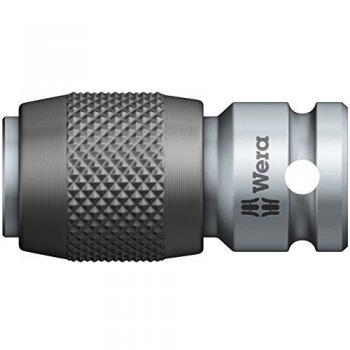 Wera 1/4 Square Drive to 1/4 Hex Screwdriver Bit Holder Adapter with Quick-Release Chuck