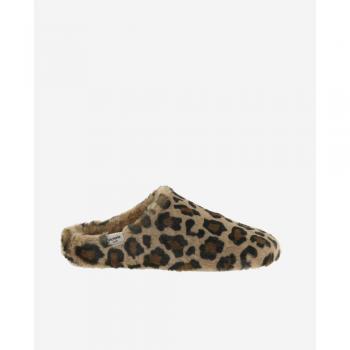 Zapatillas de casa de pelo soft leopardo con plantilla interior de pelo suave Victoria Norte