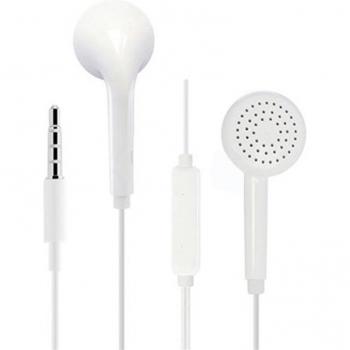Auriculares deportivos con cable Hengshanlao 3.5mm, impermeables, con micrófono y control de volumen, color blanco