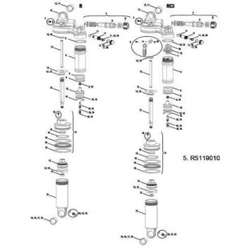 RockShox - Repuesto Palanca Compresion Monarch Plus