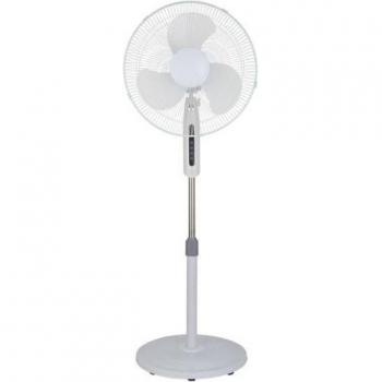 Ventilador de Pie Etesio Blanco 3 Velocidades 40W Oscilante 3 Aspas Blancas Regx43x40 Cm - Potente y Silencioso