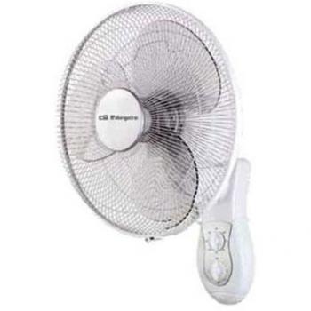 Ventilador de Pared Oscilante Orbegozo WF 0139, 3 Velocidades, Temporizador, Cabezal Inclinable, Aspas de 40 cm, 40W - Color Blanco