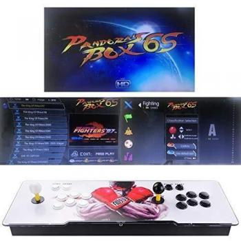 TAPDRA Classic Arcade Video Game Machine, 4 Jugadores Pandora Box 6S Newest Home Arcade Console 4300 Juegos Todo en 1