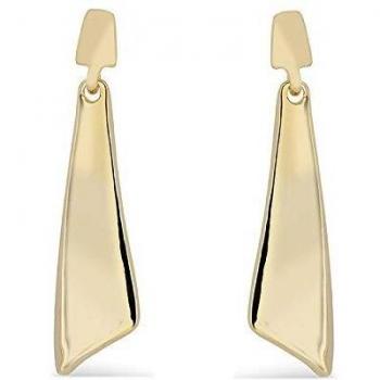 Pendientes Shina con baño de oro amarillo de 18 quilates - Luxenter
