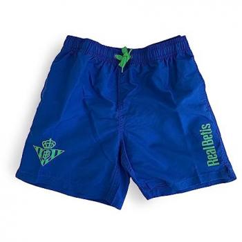 Bañador Real Betis Balompié adulto Navy y verde con bolsillos producto oficial BBETNA_6, Bañador Corto Real Betis, Bañador Navy AD, Azul, M Unisex Adulto