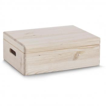 Zeller 13151 Caja Multiusos con Tapa, Madera, Marrón, 40x30x14 cm