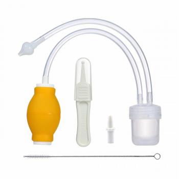 APig Aspirador Nasal de Dos Usos para Absorber Mocos a Bebes, Quitamocos para Niños con Pinza y Cepillito