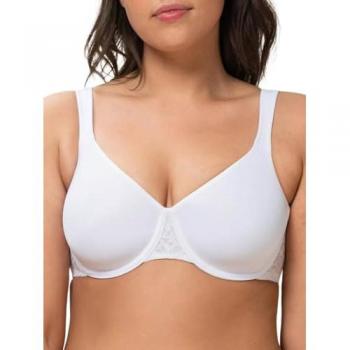 Triumph Women's Comfort Minimizer Bra - White, Seamless Cups, Size C-F