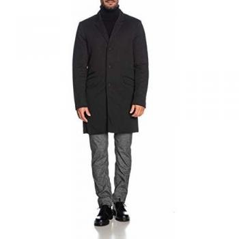 Only & Sons Abrigo Largo de Hombre Tejido Negro 22012280-BLACK