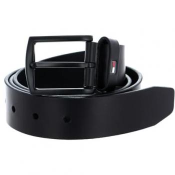 Cinturón de Piel Tommy Hilfiger Denton Mate Negro 3.5 cm 105 cm