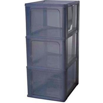 Iris Ohyama Organizer Chest OCH-2300 Torre de Almacenamiento, Blanco, 3 x 13 L