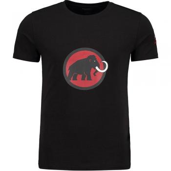 MAMMUT Logo Camiseta, Hombre, Negro-