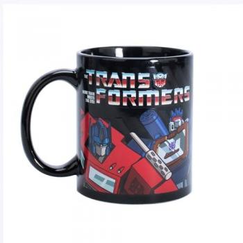 Taza de cerámica Transformers con diseño de Autobot y Decepticon