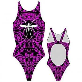 Traje de Baño Turbo Mosquito Pro Resistente Bas de Bikini Noir/Rosa para Mujer
