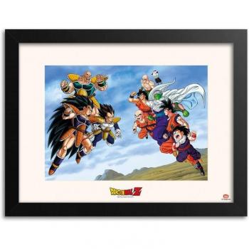 Cuadro Póster Battle of Saiyans Dragon Ball Z 30x40cm con Marco