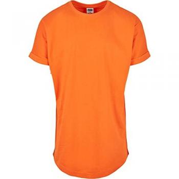 Camiseta Larga con Dobladillo Urban Classics Mandarin