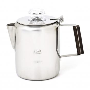 Chinook Timberline acero inoxidable 3 taza cafetera de filtro