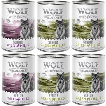 Wolf of Wilderness Senior Pack Ahorro - Pack mixto: 8x Cordero y pollo, 4x Pato y ternera