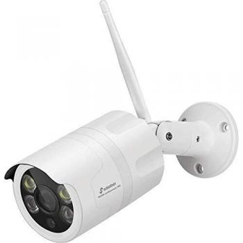 Cámara de vigilancia exterior IP WLAN Stabo HD 110° con visión nocturna y detección de movimiento 1920 x 1080 píxeles