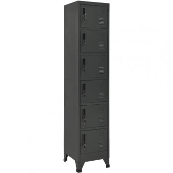 vidaXL Anthracite Steel Locker Cabinet 38x40x180 cm