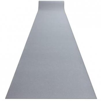 Alfombra de Pasillo Antideslizante Rumba Goma Monocolor Gris 70x300 cm