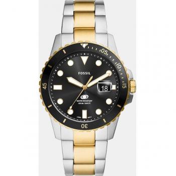 Fossil - Reloj de hombre FS6031 de acero bicolor