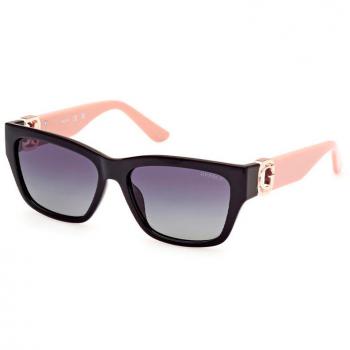 Guess GU00105 Women's Polarized Sunglasses 56mm Black/Pink