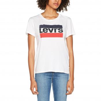 Levi's The Perfect Tee, Camiseta para Mujer, Blanco