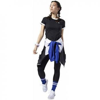 Reebok Linear Logo tee Camiseta, Mujer, Negro, XS