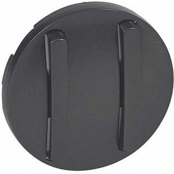 Embellcedor Doble Interruptor Slim Grafito 10AX Legrand Céliane