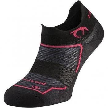 Calcetines de Running Lurbel Tiny W para Mujer en Color Negro, Transpirables, Sin Costuras y Anti-Ampollas