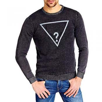 Guess LS Cn Jaguars Swtr, Jersey para Hombre, Negro