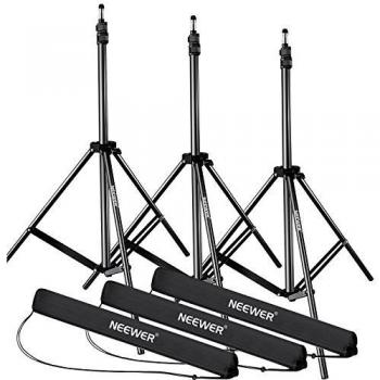 Neewer 72-210cm Soporte Luz Ajustable Aleación Aluminio con Estuche Transporte Durable para vídeo,Iluminación Fotografía Retrato,Reflectores,Softboxes y Sombrillas