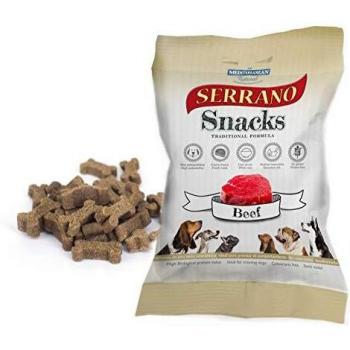 Mediterranean Natural - Snacks Serrano de Buey para Perros, 100 g