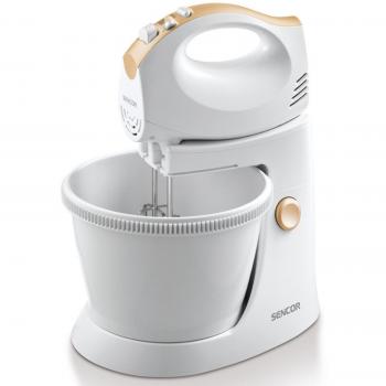 Batidora de Varillas Sencor SHM 5330-EUE3 - 500 W - Con Bol Rotativo - Color Blanco