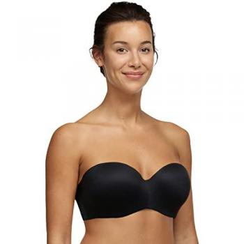 Chantelle Women's Norah Strapless Bandeau T-Shirt Bra - Black - Size 36E/F