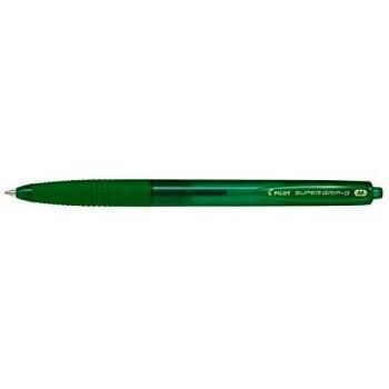 Pilot Super G - Pack de 12 bolígrafos, color verde