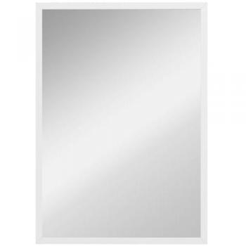Espejo Rectangular Decorativo Blanco de Baño y Pared 50x70 cm HOMCOM